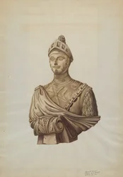 Galionsfigur: Krieger, ca. 1938