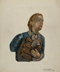 Galionsfigur von Bark George, ca. 1939