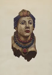 Indische Prinzessin Galionsfigur, ca. 1938