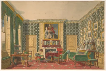 Zeichnung, Ein Innenraum, 1837–40