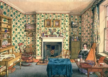 Die Künstlerin in ihrem Malzimmer, York