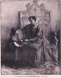 Herzog Roberts Sohn vor König Heinrich, 1106