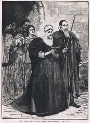 Lady Jane Grey auf dem Weg zum Schafott 1554