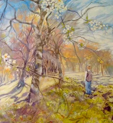 Frühlingsspaziergang unter den Blüten