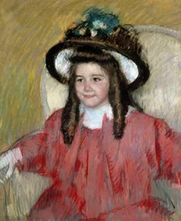 Anne Marie Durand Ruel (Porträt von Anne-Marie Durand-Ruel). Peinture von Mary Cassatt (1845-1926)