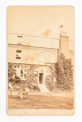 Carte de visite mit Fotografie von Gad