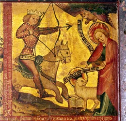 Der erste Reiter, identifiziert mit dem römischen Kaiser Gaius