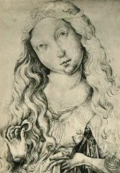 Porträt einer Frau mit einem Ring, St. Katharina, 1450-1470, 1943