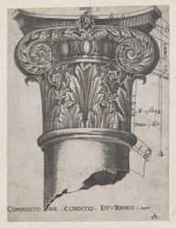 Speculum Romanae Magnificentiae: Komposit aus korinthischen und ionischen, ca. 1537