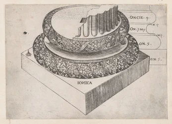 Speculum Romanae Magnificentiae: Ionische Basis