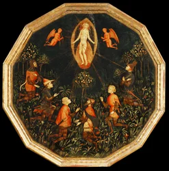 Der Triumph der Venus, verehrt von sechs legendären Liebhabern, erste Hälfte des 15. Jahrhunderts