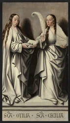 Heilige Ottilia und Cecilia, Tafel des St. Anna Altars, ca. 1503-1506