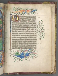 Stundenbuch Gebrauch von Utrecht: fol. 222r, Initiale mit den drei Königen, um 1460-1465