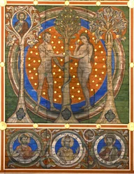 Adam und Eva. (Detail)
