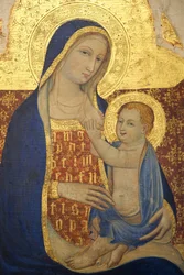 Jungfrau, die das Kind stillt, 1409 (Detail)