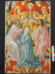 Die Krönung der Jungfrau mit der Dreifaltigkeit, ca. 1400