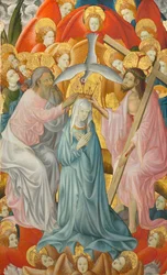Die Krönung der Jungfrau mit der Dreifaltigkeit, ca. 1400