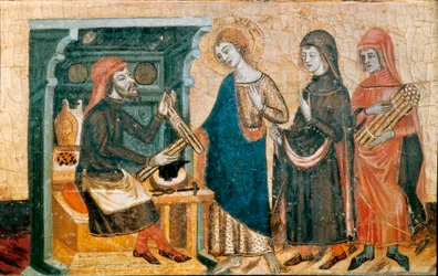 Altarbild der Heiligen Johannes, Meister von Santa Coloma de Queralt, ca. 1356