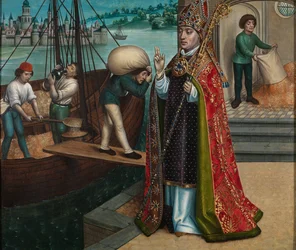 Das Wunder des Getreides, vom Altarbild des Heiligen Nikolaus