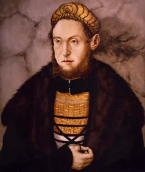 Porträt eines Edelmanns mit goldenem Kopfschmuck, um 1505-1507