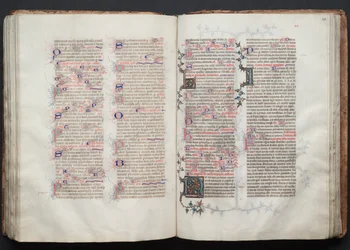 Das Gotha Missale: Fol. 112v, Text, ca. 1375