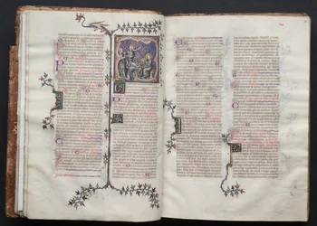 Das Gotha Missale: Fol. 17v, Die Anbetung der Heiligen Drei Könige