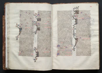Das Gotha Missale: Fol. 27r, Text, um 1375