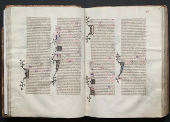Das Gotha Missale: Fol. 33v, Text, um 1375