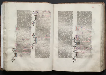 Das Gotha-Missale: Fol. 45v, Text, ca. 1375