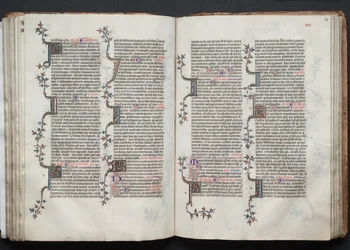 Das Gotha Missale: Fol. 84v, Text, ca. 1375