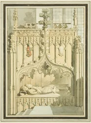 Figuren von Sir Maurice Berkeley und seiner Frau in St. Mark