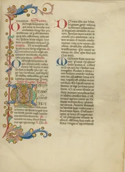 Dekorierte Initiale G