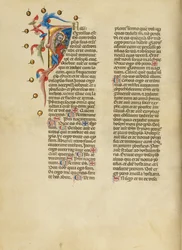 Initial I: Heiliger Johannes der Evangelist