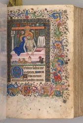 Stundenbuch von Karl dem Edlen, König von Navarra 1361-1425: fol. 128r, Mann der Schmerzen, ca. 1405