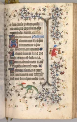 Stundenbuch von Karl dem Edlen, König von Navarra 1361-1425: fol. 186r, Text, ca. 1405
