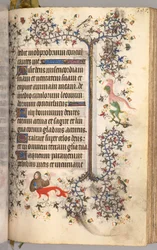 Stundenbuch von Karl dem Edlen, König von Navarra 1361-1425: fol. 193r, Text, um 1405