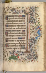 Stundenbuch von Karl dem Edlen, König von Navarra 1361-1425: fol. 206r, Text, um 1405