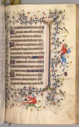 Stundenbuch von Karl dem Edlen, König von Navarra 1361-1425: fol. 213r, Text, um 1405