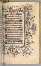 Stundenbuch von Charles dem Edlen, König von Navarra 1361-1425: fol. 232r, Text, ca. 1405