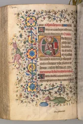 Stundenbuch von Karl dem Edlen, König von Navarra 1361-1425: fol. 266v, St. Jakobus, um 1405