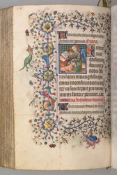 Stundenbuch von Karl dem Edlen, König von Navarra 1361-1425, fol. 272v, St. Lukas, um 1405