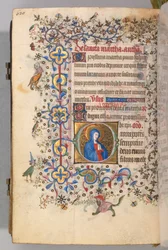 Stundenbuch von Karl dem Edlen, König von Navarra 1361-1425, fol. 304v, St. Martha, ca. 1405
