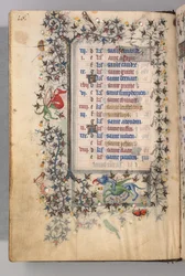 Stundenbuch von Karl dem Edlen, König von Navarra 1361-1425: fol. 8v, August, ca. 1405