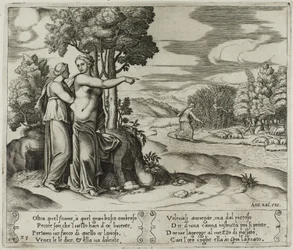 Psyche auf der Suche nach der goldenen Wolle