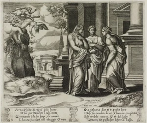 Psyche erzählt ihren Schwestern von ihrem Unglück