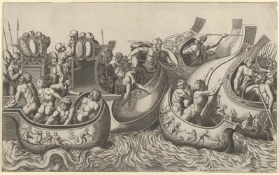Speculum Romanae Magnificentiae: Seeschlacht, 16. Jahrhundert