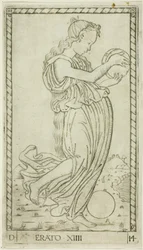 Erato, Platte vierzehn aus Apollo und die Musen
