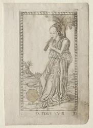 Euterpe, Musik, lyrische Poesie aus der Tarocchi-Serie