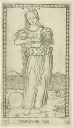 Terpsichore, Platte dreizehn aus Apollo und die Musen