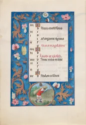Stunden der Königin Isabella der Katholischen, Königin von Spanien: Fol. 8v, Juli, um 1500